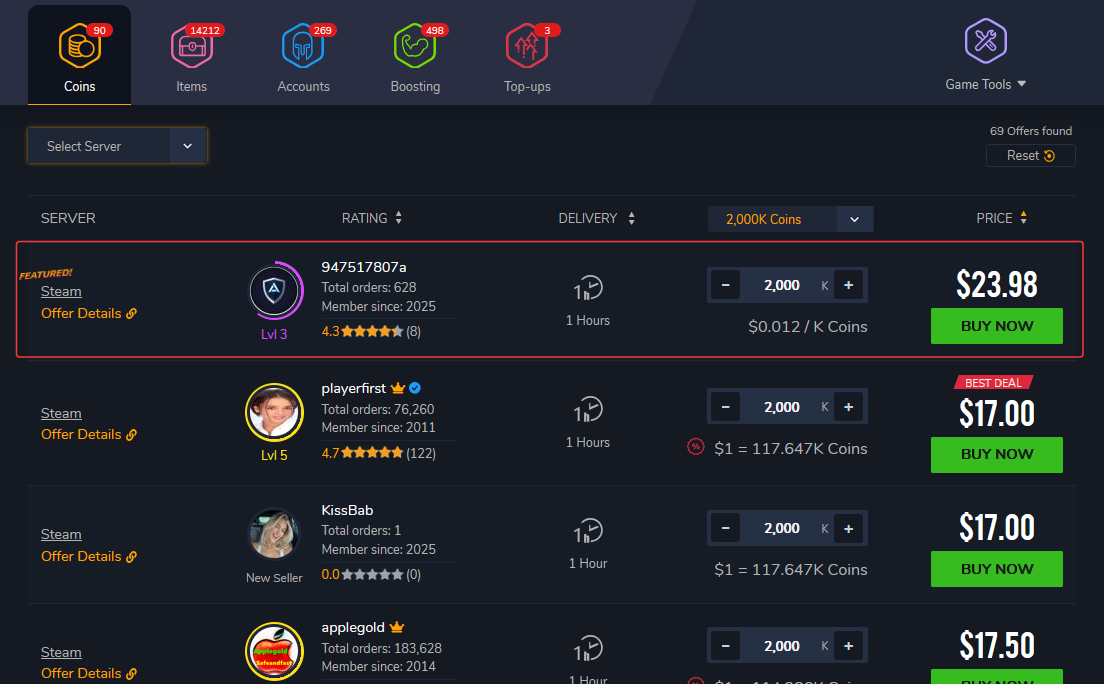 Buy OSRS gold with crypto